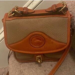Dooney & Bourke Tan and Brown Leather Bag